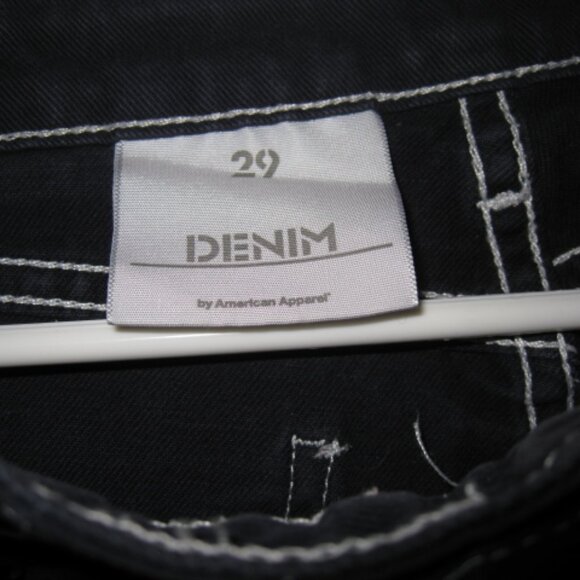 American Apparel High-Waisted Denim Shorts 29 - Picture 6 of 8